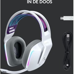 Logitech G G733 LIGHTSPEED Wireless RGB Gaming Headset - Ultimate Comfort & Immersive Sound in White